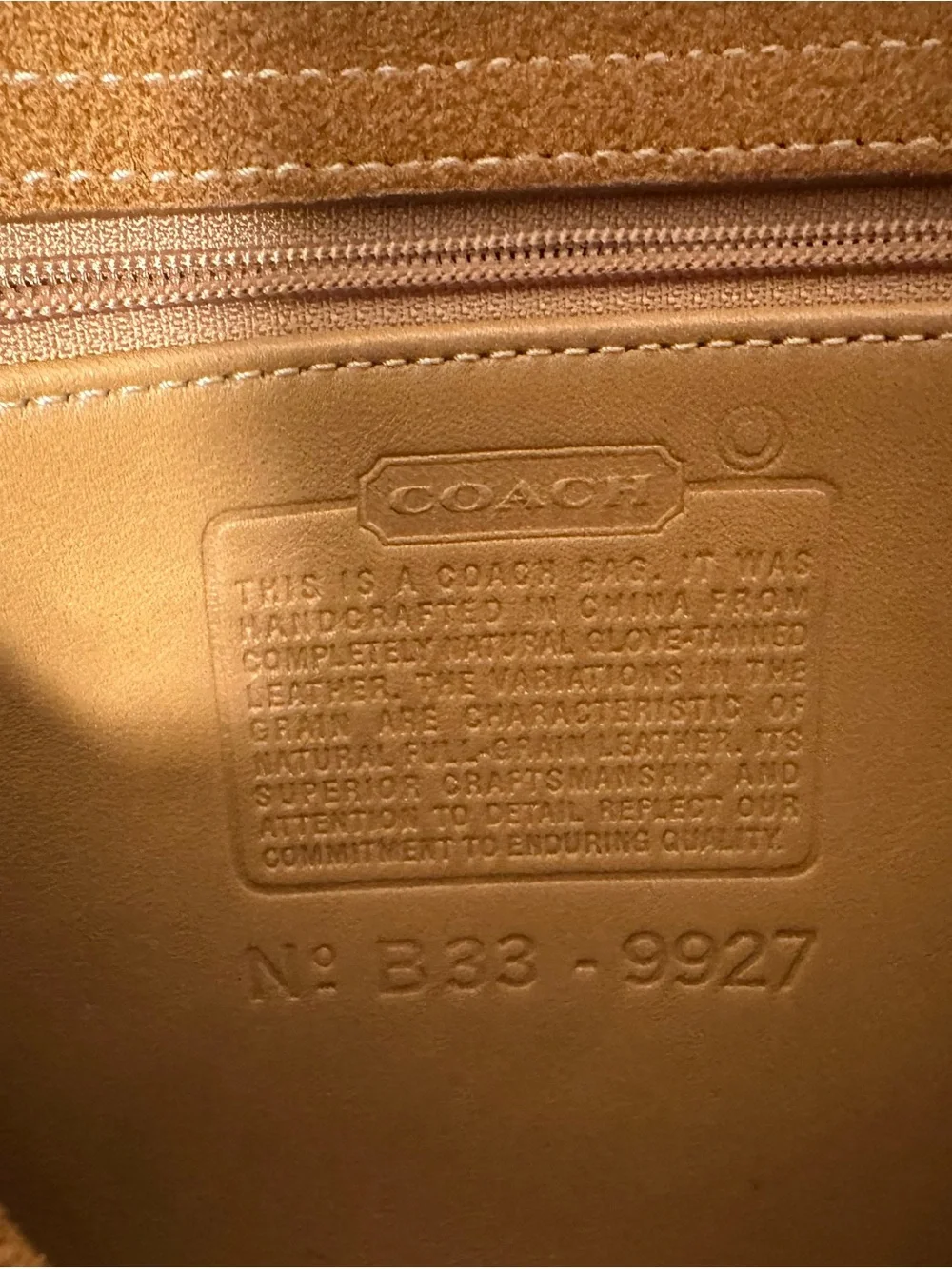 Vintage Coach 9927 British Tan Court Briefcase Messenger Bag USA Leather